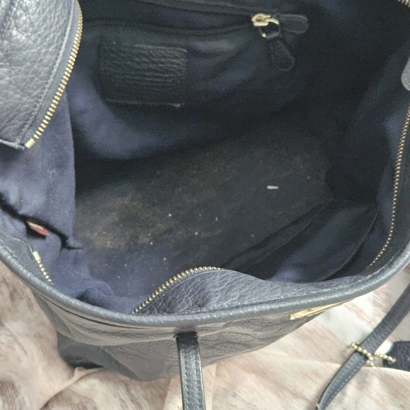 Coach Navy Signature Tote Bag - Picture 4 of 7